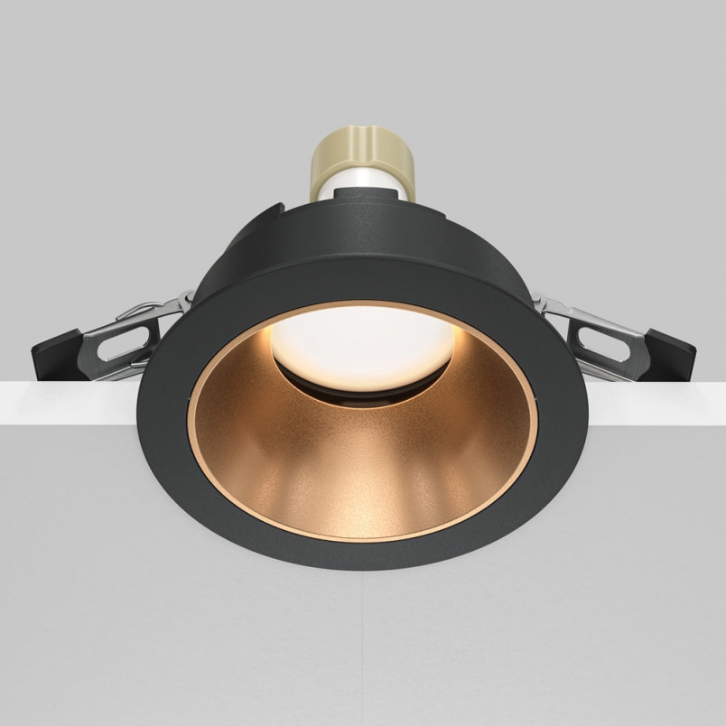 Lampa podtynkowa Share Ring Maytoni - Złoto-Czarna | Sklep