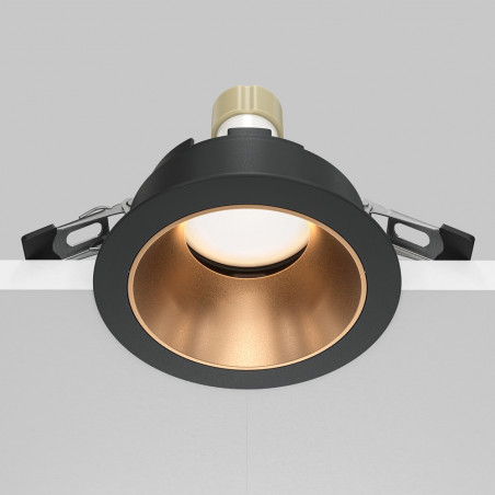 Lampa podtynkowa Share Ring Maytoni - Złoto-Czarna | Sklep