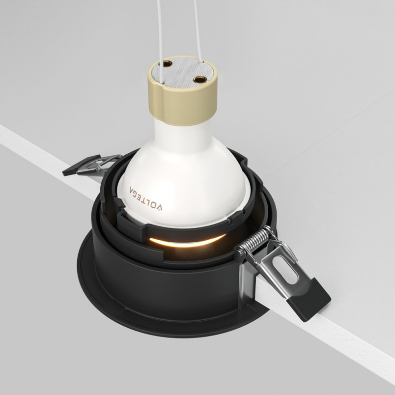 Lampa podtynkowa Share Ring Maytoni - Złoto-Czarna | Sklep