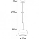 Lampa wisząca Rigel biała Lumatix | Loftowa | GU10