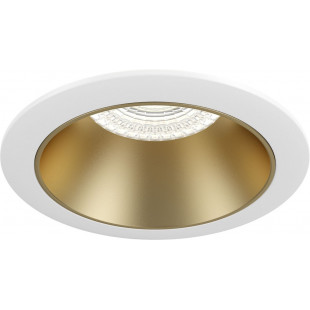 Lampa podtynkowa Share Ring 8,5cm złoto-biała Maytoni | Downlight GU10