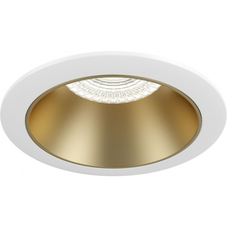 Lampa podtynkowa Share Ring 8,5cm złoto-biała Maytoni | Downlight GU10