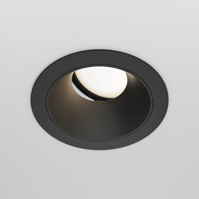 Lampa podtynkowa Share Ring Maytoni | Czarna, GU10 - Sklep