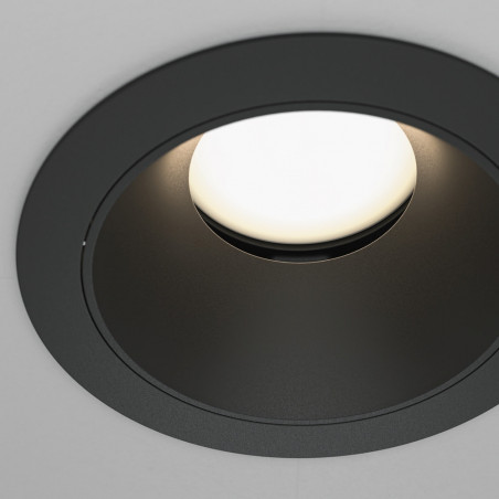Lampa podtynkowa Share Ring Maytoni | Czarna, GU10 - Sklep