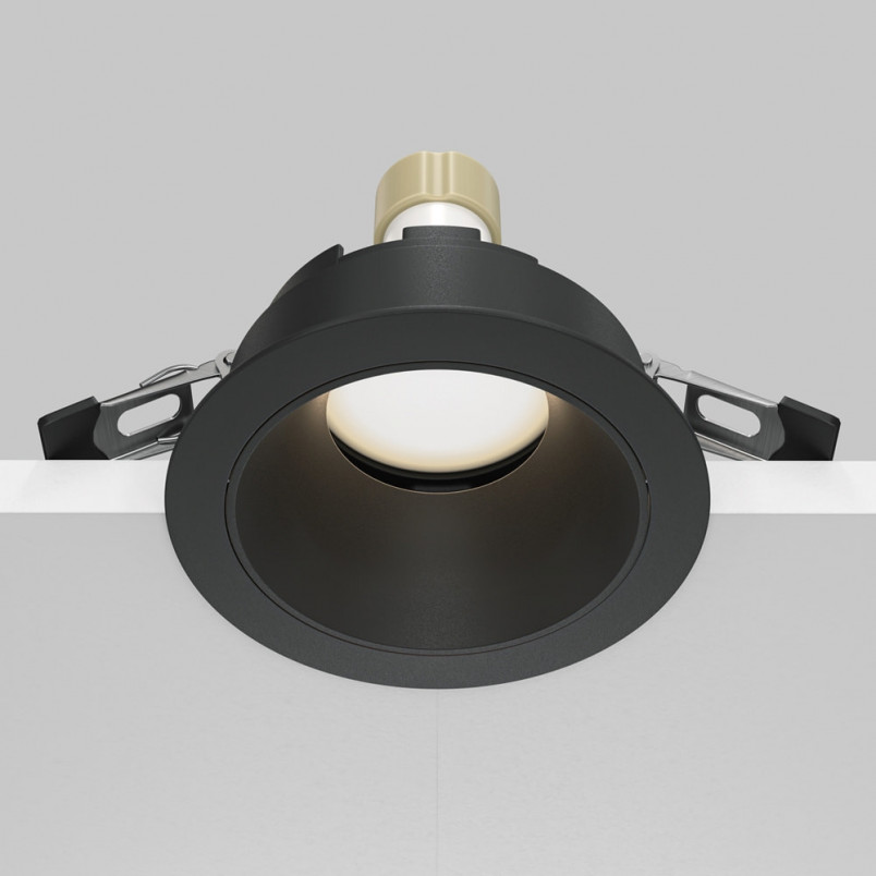 Lampa podtynkowa Share Ring Maytoni | Czarna, GU10 - Sklep