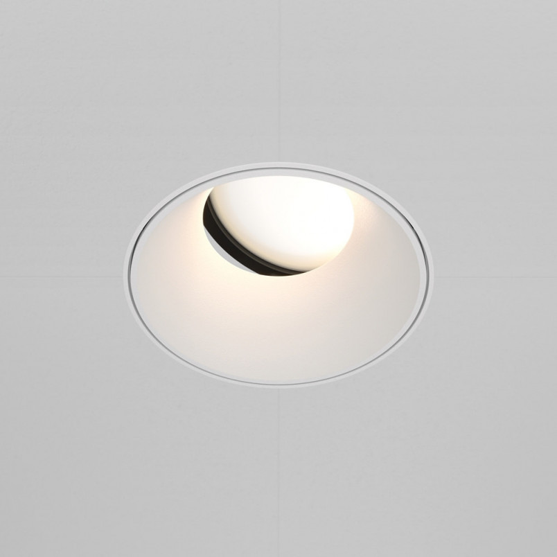 Lampa podtynkowa Share Maytoni - regulacja, biały metal | Sklep