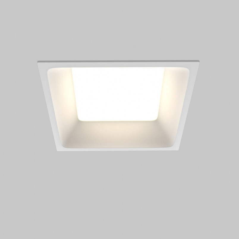 Lampa podtynkowa LED biała Maytoni Okno - 11x11cm, IP44