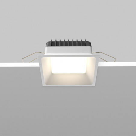 Lampa podtynkowa LED biała Maytoni Okno - 11x11cm, IP44
