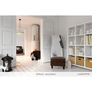 Lampa Betonowa Wisząca Shaula Szara 40cm | Lumatix
