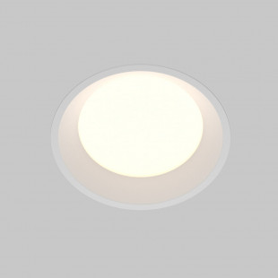 Lampa podtynkowa LED biała Maytoni Okno | Downlight do łazienki IP44