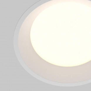 Lampa podtynkowa LED biała Maytoni Okno | Downlight do łazienki IP44