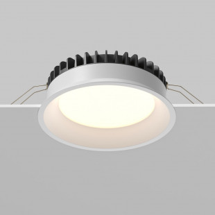 Lampa podtynkowa LED biała Maytoni Okno | Downlight do łazienki IP44