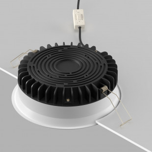 Lampa podtynkowa LED biała Maytoni Okno | Downlight do łazienki IP44