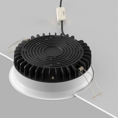 Lampa podtynkowa LED biała Maytoni Okno | Downlight do łazienki IP44