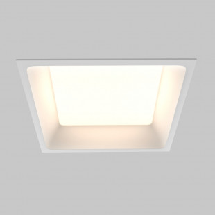 Lampa podtynkowa LED biała Maytoni Okno | Downlight do łazienki IP44