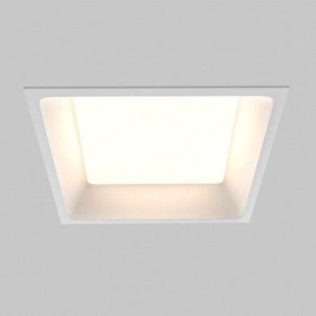 Lampa podtynkowa LED biała Maytoni Okno | Downlight do łazienki IP44