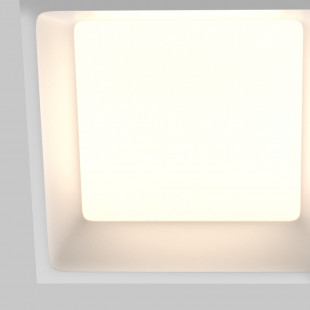Lampa podtynkowa LED biała Maytoni Okno | Downlight do łazienki IP44