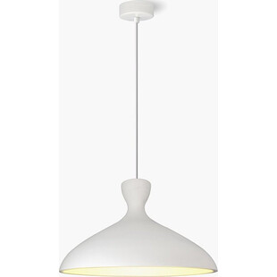 Lampa wisząca Shaula biała Lumatix | Loftowa, gipsowa 40cm