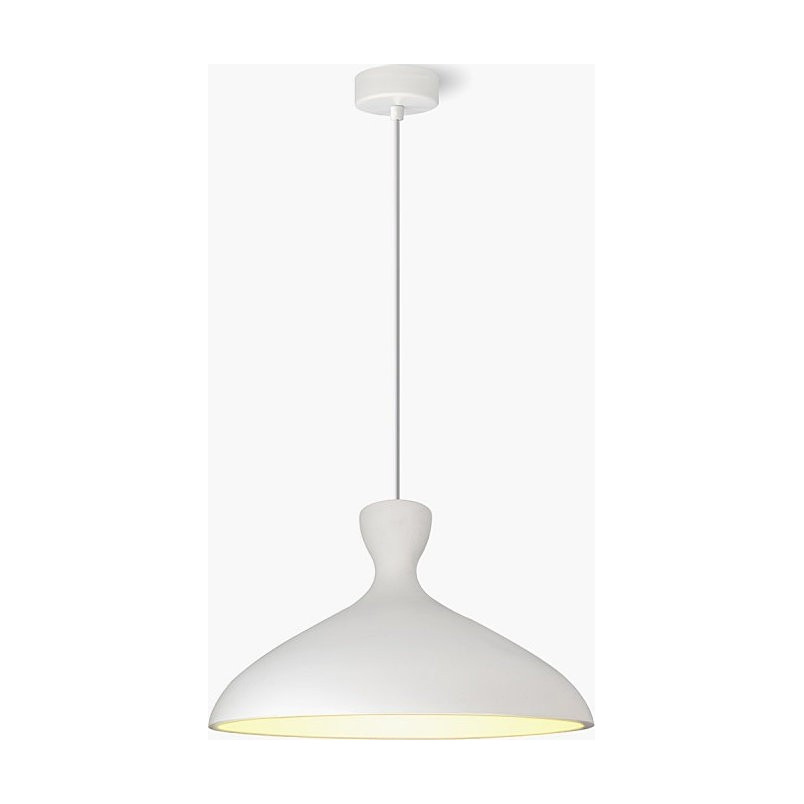 Lampa wisząca Shaula biała Lumatix | Loftowa, gipsowa 40cm