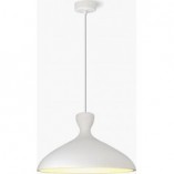 Lampa wisząca Shaula biała Lumatix | Loftowa, gipsowa 40cm