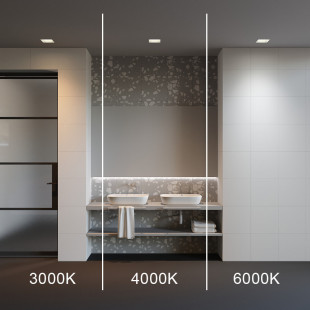 Lampa podtynkowa LED biała Maytoni Okno | Downlight do łazienki IP44