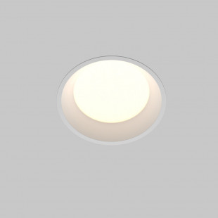 Lampa podtynkowa LED Maytoni Okno | Biała, IP44, 12cm