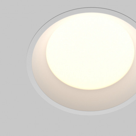 Lampa podtynkowa LED Maytoni Okno | Biała, IP44, 12cm
