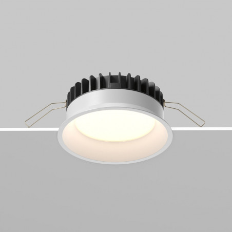 Lampa podtynkowa LED Maytoni Okno | Biała, IP44, 12cm