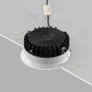 Lampa podtynkowa LED Maytoni Okno | Biała, IP44, 12cm