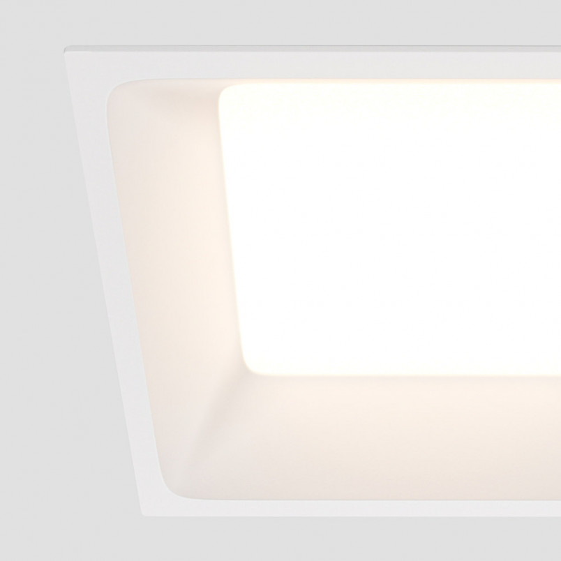 Lampa podtynkowa LED Maytoni Okno | 11x11cm, Biała, IP44