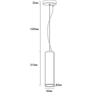 Lampa wisząca Spica biała Lumatix | Gips, Loft, GU10