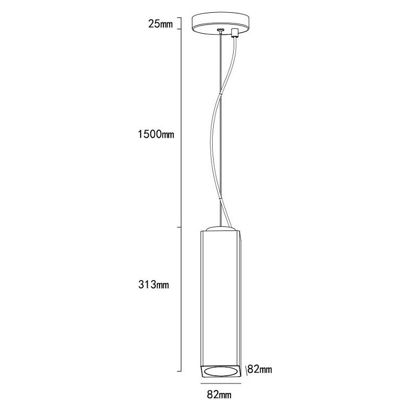 Lampa wisząca Spica biała Lumatix | Gips, Loft, GU10