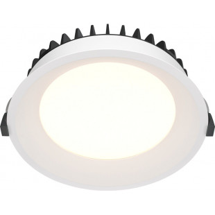 Lampa podtynkowa LED biała Maytoni Okno - 17,5cm | Downlight do łazni