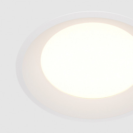 Lampa podtynkowa LED biała Maytoni Okno - 17,5cm | Downlight do łazni