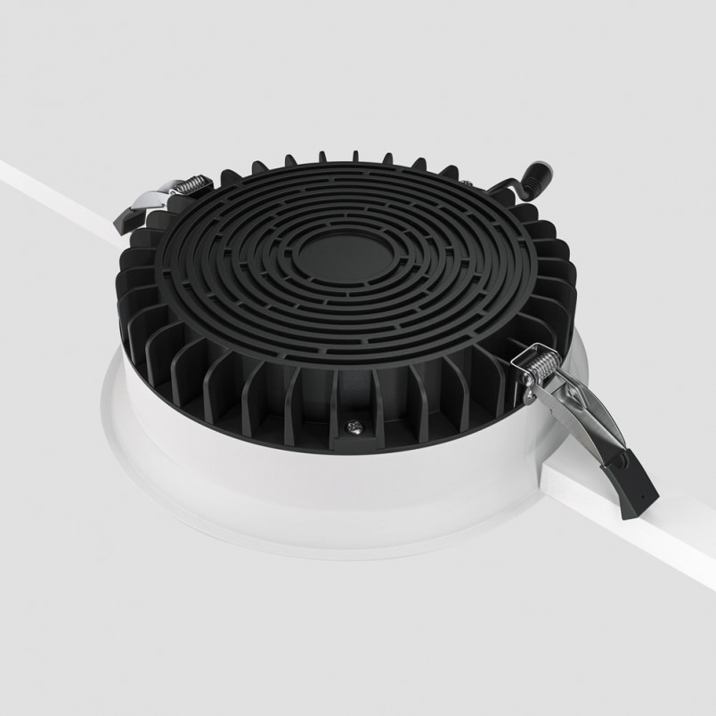 Lampa podtynkowa LED biała Maytoni Okno - 17,5cm | Downlight do łazni