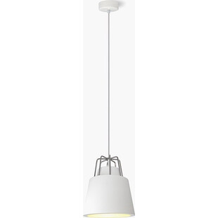 Lampa wisząca gipsowa Tiaki 16cm biała Lumatix - Loftowy Design