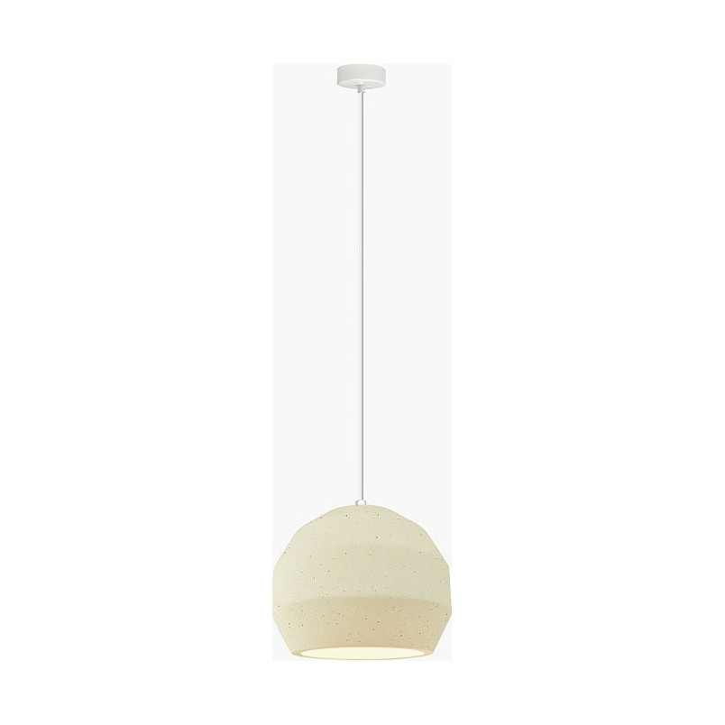 Lampa betonowa Wezen szara Lumatix | Loftowa lampa wisząca