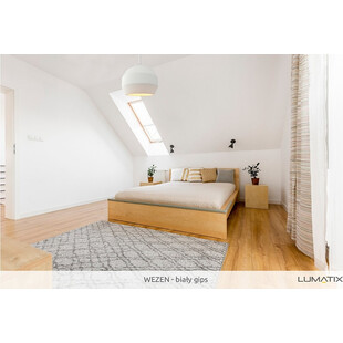 Lampa wisząca Wezen biała Lumatix | Gips, Loft, GU10