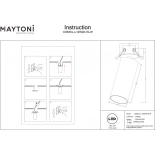 Reflektor Focus LED Maytoni - Oświetlenie sufitowe