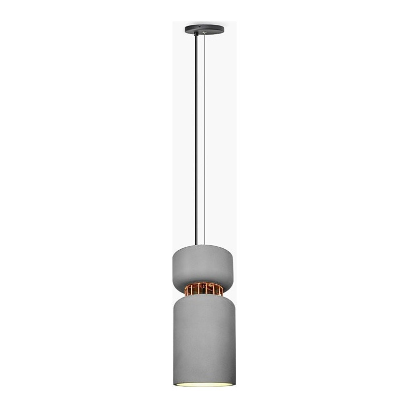 Lampa betonowa wisząca Aludra 16cm | Loftowa lampa Lumatix