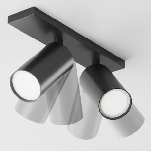 Reflektor sufitowy Focus S - Maytoni, czarny, 2 punkty