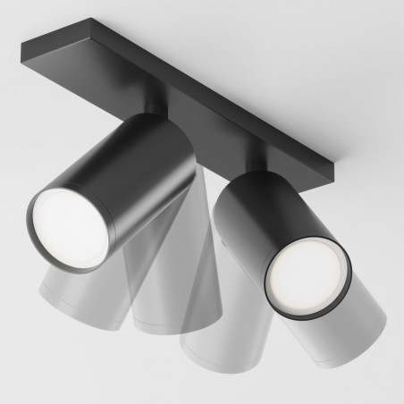 Reflektor sufitowy Focus S - Maytoni, czarny, 2 punkty