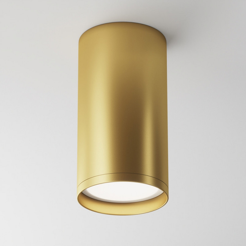 Lampa tuba spot Focus S - Maytoni, matowe złoto | Sklep z oświetleniem