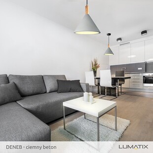 Lampa betonowa Deneb 20cm - Lumatix | Loftowa, Szara