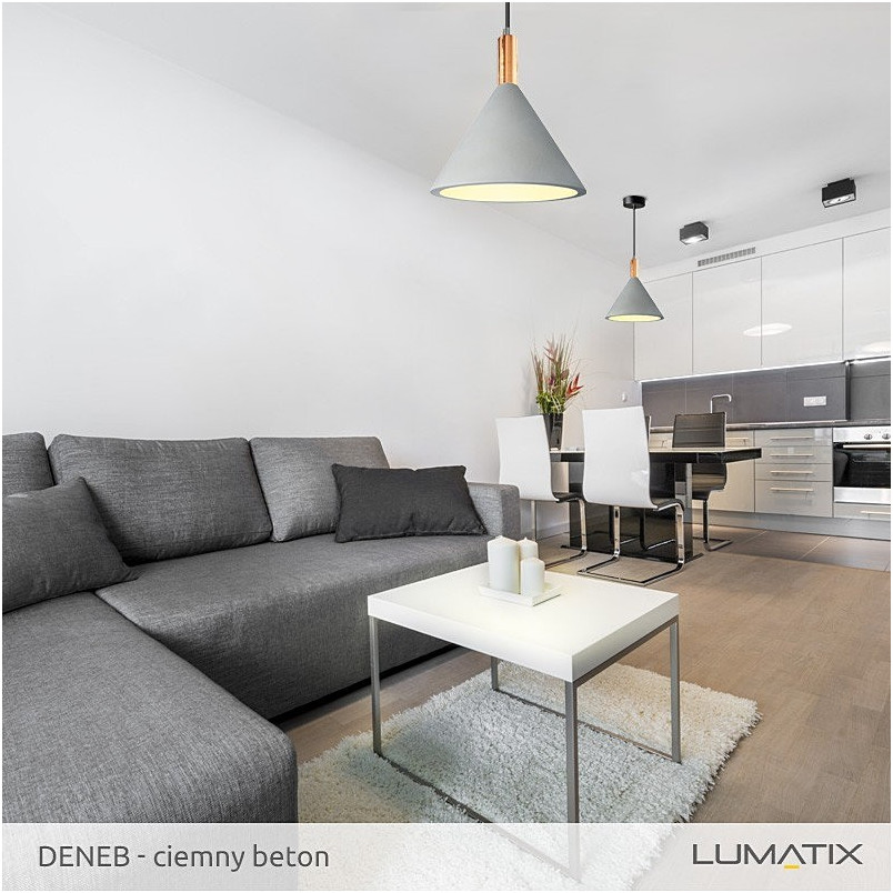 Lampa betonowa Deneb 20cm - Lumatix | Loftowa, Szara