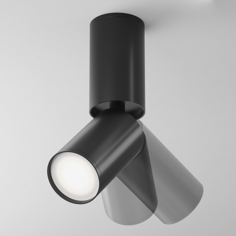 Reflektor sufitowy Focus S Maytoni | Czarny, Metal | Sklep Lamp