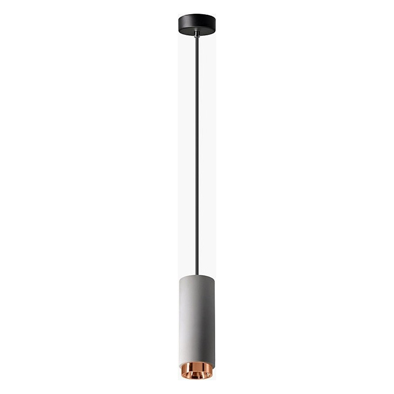 Lampa betonowa wisząca Hadar 9cm - Szara Lumatix | Loft
