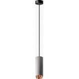 Lampa betonowa wisząca Hadar 9cm - Szara Lumatix | Loft