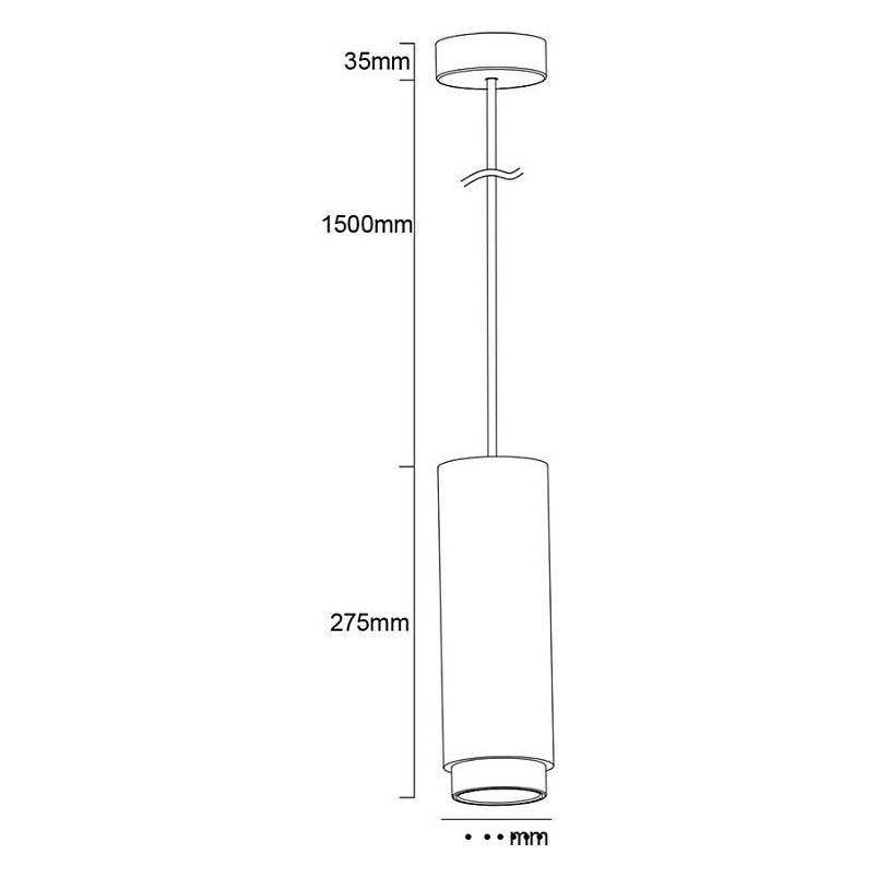 Lampa betonowa wisząca Hadar 9cm - Szara Lumatix | Loft