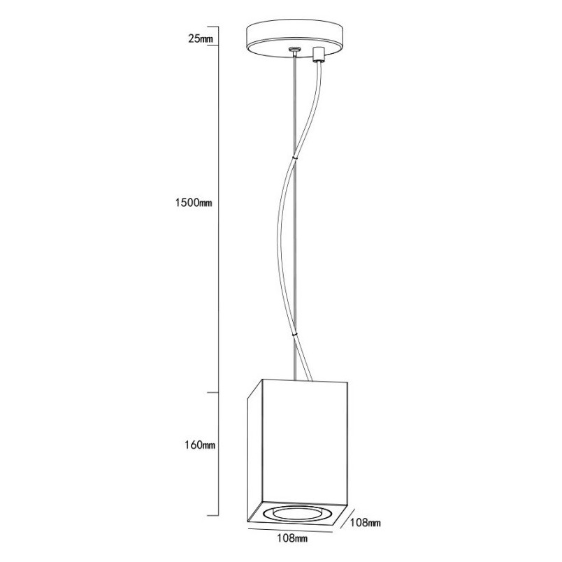 Lampa betonowa Kanopus | Loftowa lampa wisząca Lumatix